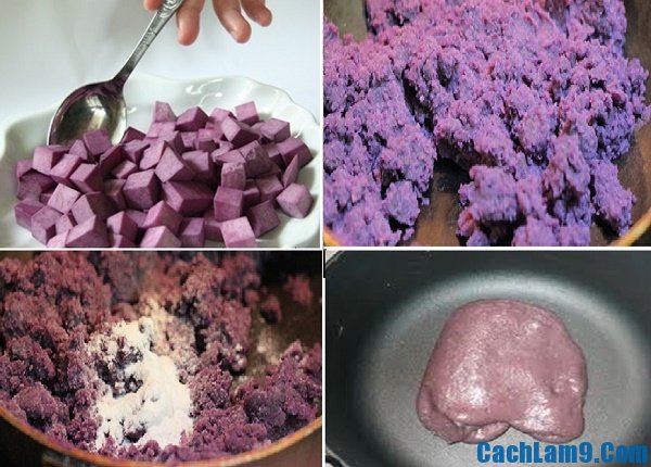 Hướng dẫn làm bánh trung thu khoai môn trứng muối ngon: Quy trình các bước làm bánh trung thu khoai môn trứng muối