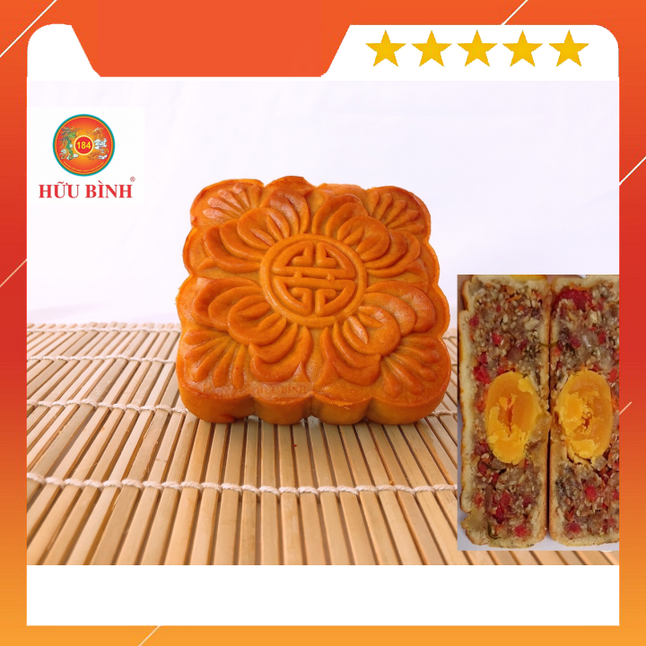 Bánh Trung Thu Hữu Bình nhân thập cẩm 01 trứng muối 190g – Hữu Bình