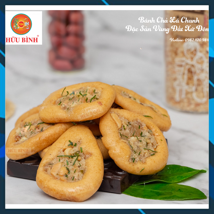 Bánh chả lá chanh hộp 300g #8935046503517 - Bánh đậu xanh